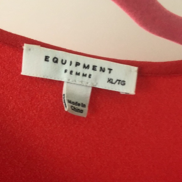 RED!!!  occasionally we all need something RED to wear. Equipment brand in XL. - Picture 2 of 5